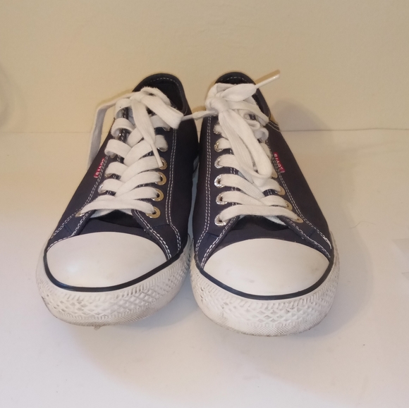 Mens Levi Strauss Converse Style Shoes Size 9.5 - Picture 2 of 7